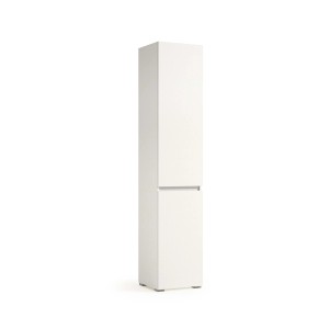 Mobile colonna con cestello biancheria 2 ripiani 45x37x195 cm bianco