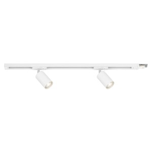 Faretto 2 luci Extension Set sistema a binario 230V 0,75m Bianco