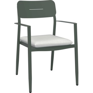 Sedia da giardino Claremont in acciaio grigio
