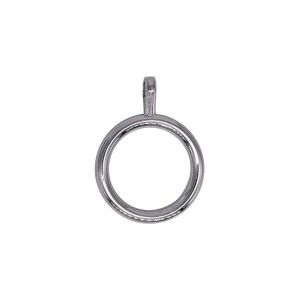 Anello in metallo per bastone tenda Ø 13 mm cromo 5 pz