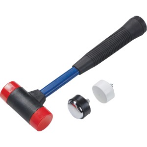 Martello combinato LUX 35 mm con teste intercambiabili per lavori versatili.