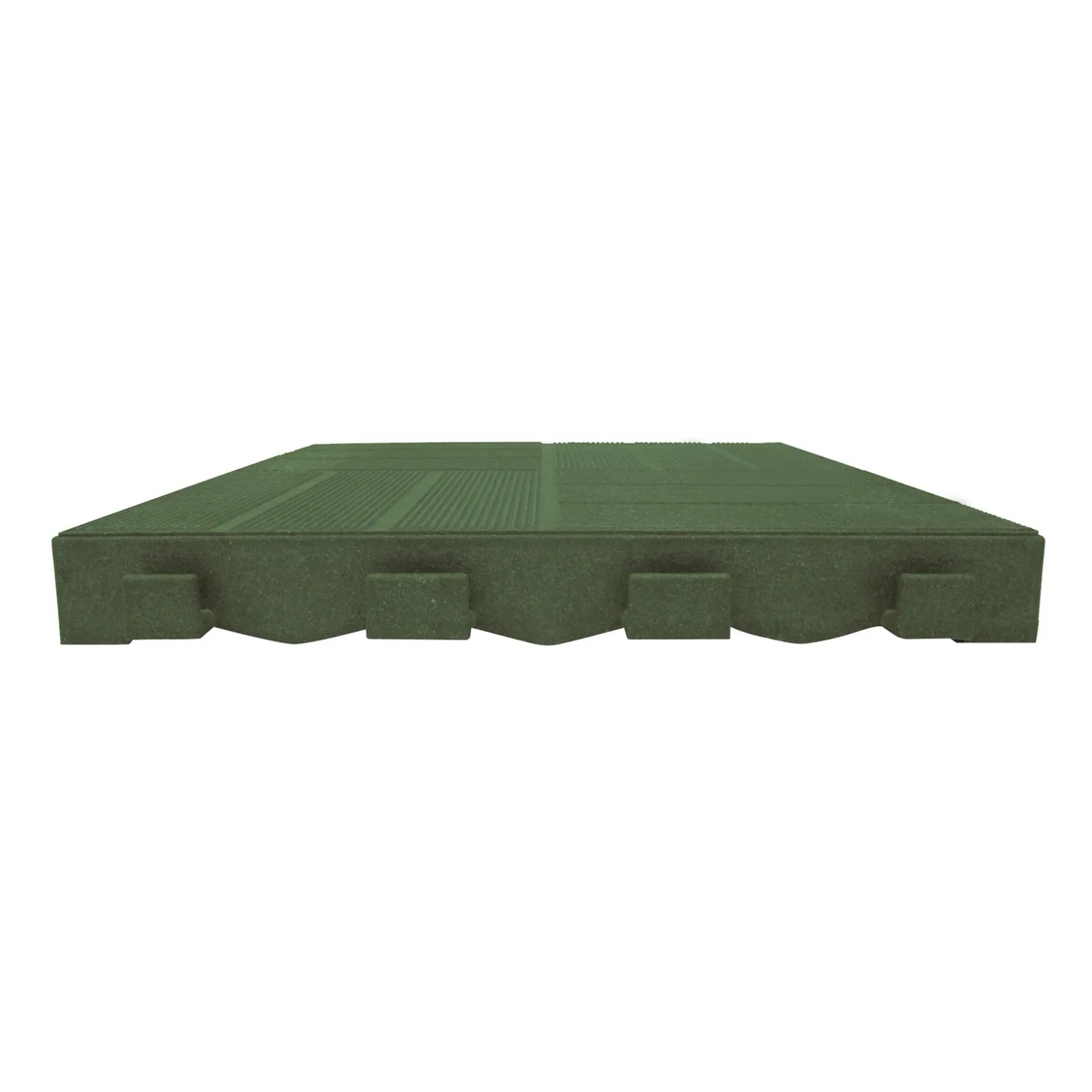 Piastre autobloccanti t.b.t. verdi per terrazze e balconi. Facile installazione di pavimenti per esterni.
