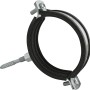 Collare per tubi HT Marley DN 90 insonorizzato con bullone per fissaggio tubi di scarico.