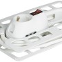 Avvolgicavo/prolunga t.b.t. bianco con interruttore e spina.
