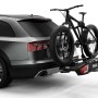 Portabici su auto con bici montata. Trasporto sicuro con portabici OBI.