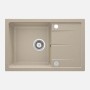Lavello 1 vasca gocciolatoio Idrostile Amancio sifone 440x164 mm sabbia