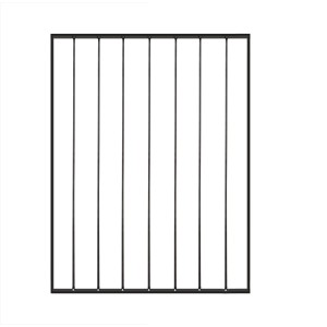 Elemento nero per ringhiera scale per scale e ringhiere.