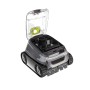 Robot per piscina a batteria Zodiac CBAT CNX-Li 5220 iQ, grigio, con coperchio aperto. Ideale per la pulizia della piscina.