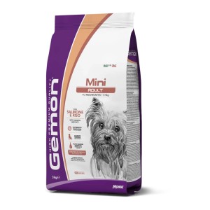 Gemon Mini Adult cibo secco per cani con salmone e riso, 3kg.
