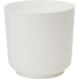 Vaso per piante Satina bianco, Ø 25 cm, design semplice, ideale per interni.