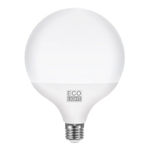 Lampadina LED E27 bianca a globo di t.b.t.