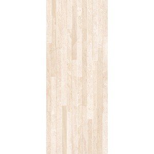 Piastrella da rivestimento t.b.t. beige con motivo a strisce verticali per un design elegante.