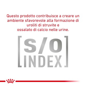 Immagine simbolo: Indice S/O per alimento umido per cani t.b.t. per la salute delle vie urinarie.