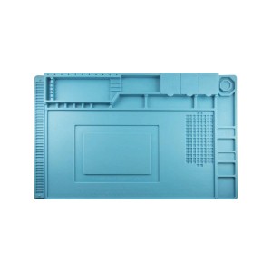 Tappetino in silicone blu per saldatura, accessorio per saldatura.