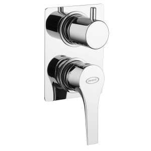 Miscelatore doccia t.b.t. cromato per montaggio a parete.