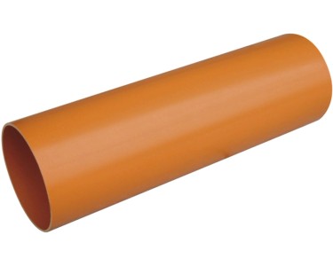 Tubo PVC DN 110 Ostendorf - Lunghezza 1m Arancione SN4