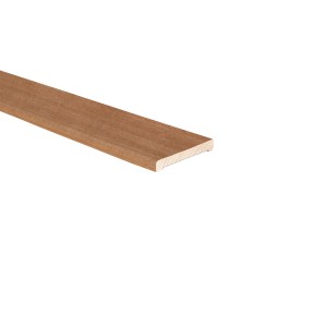 Listello per porta in legno marrone per interni. Accessori per porte.