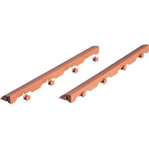 Bordura t.b.t. per pavimentazioni esterne, marrone.