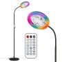 Lampada LED da terra Windy con ventilatore 1380 lm luce calda metallo nero_8