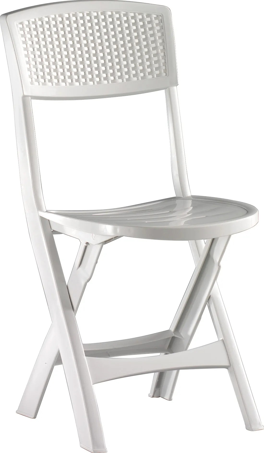 Sedia Pieghevole Solo Sedie Sedia Pieghevole In Resina Bianca