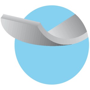 Accessorio auto t.b.t., componente grigio su sfondo blu.