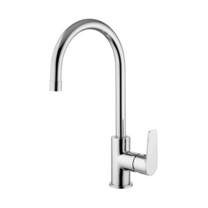 Rubinetto cucina monoc. lavello canna alta linea lime cromo