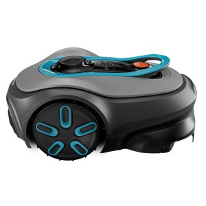 Robot tagliaerba t.b.t. grigio con dettagli blu.