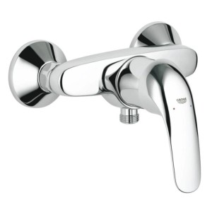 Miscelatore doccia monocomando Grohe QuickFix Start Eco cromato per montaggio a parete.