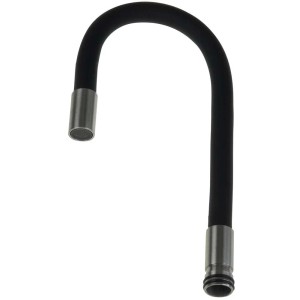 Beccuccio rubinetto cucina silicone flessibile Matanzas 485 mm nero acciaio