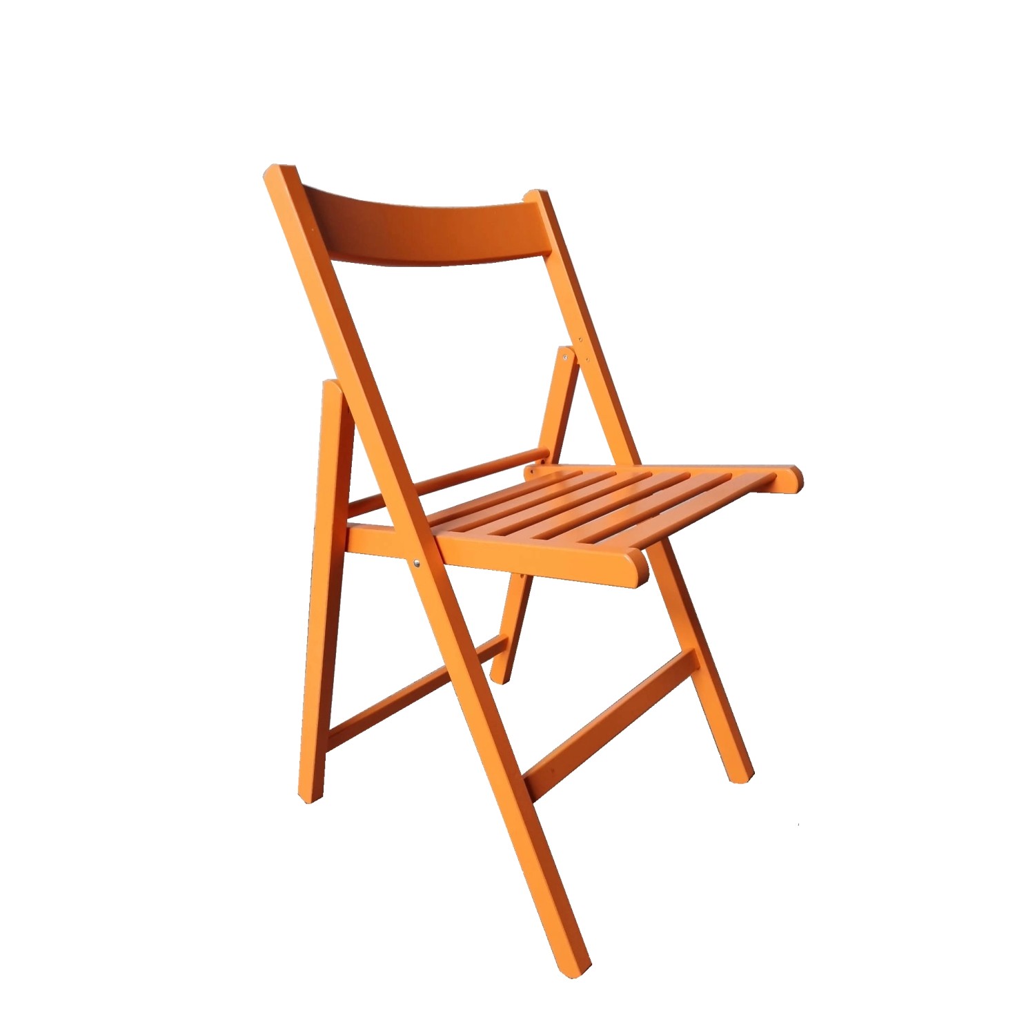 Sedia da giardino pieghevole in legno di faggio arancio acquista