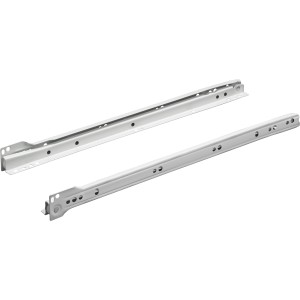Guide a rulli ad estrazione parziale Hettich FR 302, 600 mm, acciaio verniciato a polvere bianco, 1 pezzo.