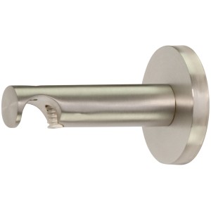 Supporto per bastone per tenda Mydeco Function, effetto acciaio inox, per aste da 1,6 cm.