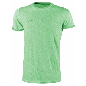 T-shirt da lavoro t.b.t. verde chiaro a maniche corte.