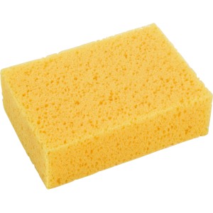 Spugna per piastrelle LUX Classic gialla, 165x115mm, in morbida schiuma per lavori di piastrellatura.