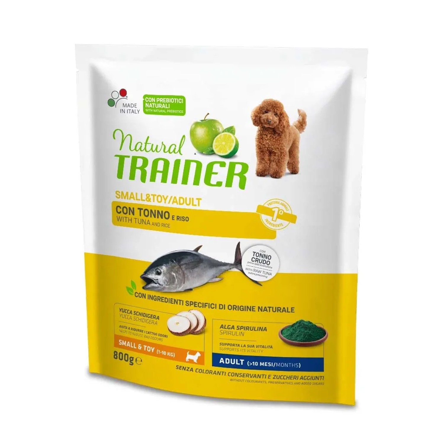 t.b.t. Cibo secco per cani con tonno e riso.