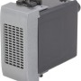 t.b.t. per placche e comandi, grigio con griglia di ventilazione.
