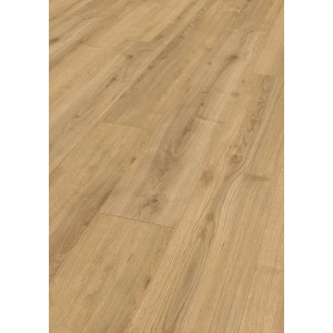 Pavimento laminato chiaro effetto legno per interni. Rivestimento resistente.