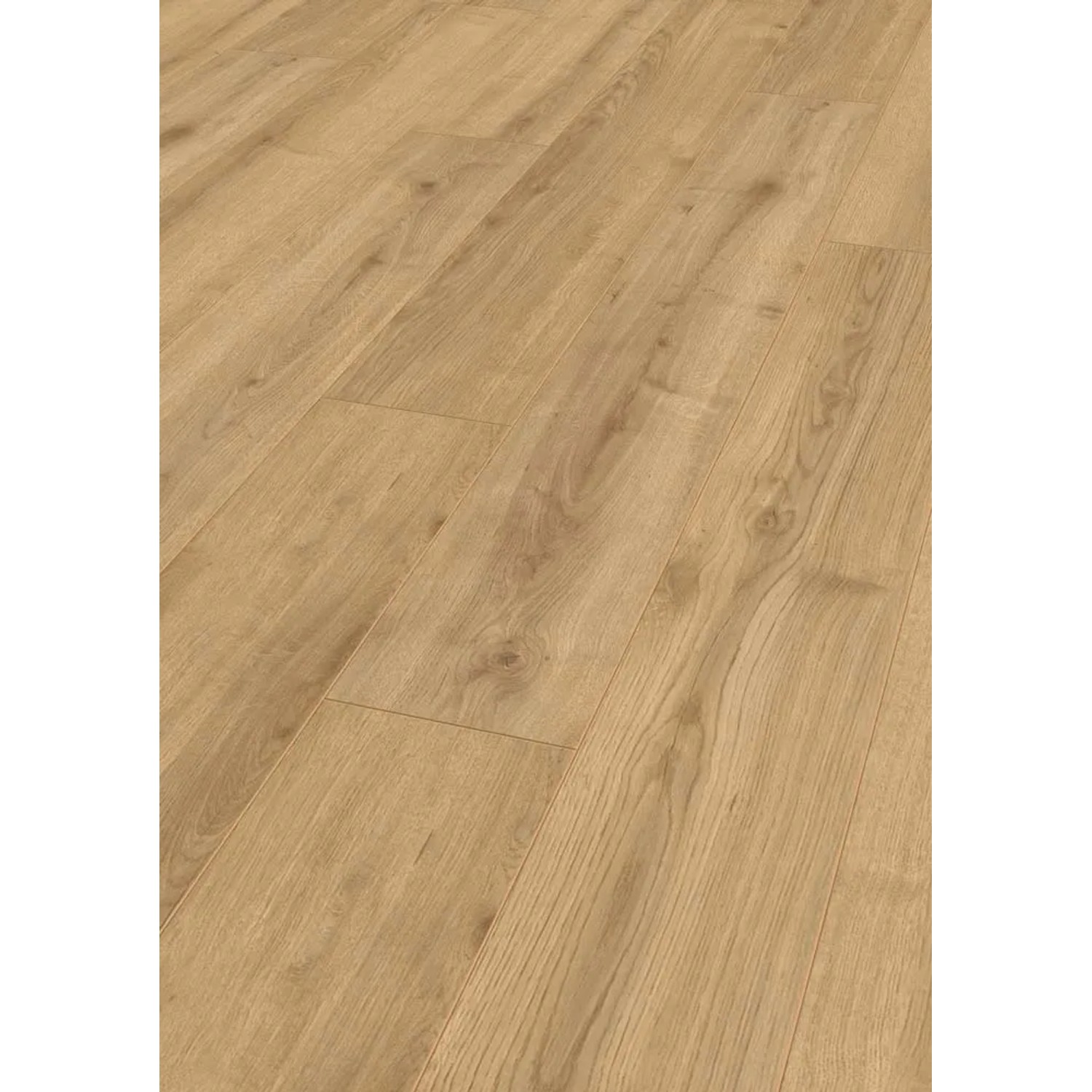 Pavimento laminato chiaro effetto legno per interni. Rivestimento resistente.