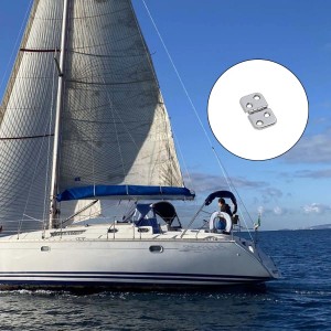 t.b.t. per barche: cerniera pieghevole in acciaio inox, accessorio per barche a vela.