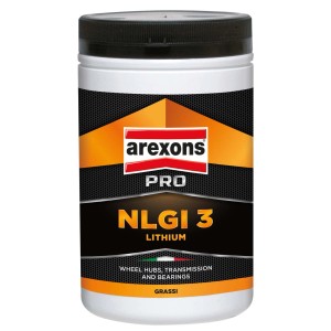 Barattolo di grasso al litio Arexons Pro NLGI 3 per mozzi ruota, trasmissioni e cuscinetti.