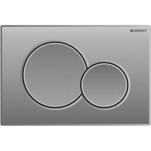 Placca di comando Geberit Sigma01, cromata, per risciacquo a due quantità.