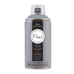 Vernice spray grigia Fleur, vernice satinata anti UV per interni ed esterni.