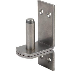 Cerniera a vite D2 in acciaio inox, 35x100x13mm, per fissare porte, cancelli e persiane.