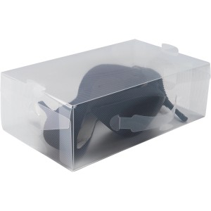 Scatola/organizer trasparente per riporre vestiti o scarpe.