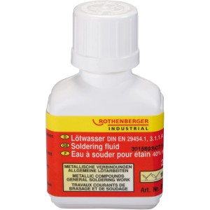 Flacone di acqua per saldatura Rothenberger 24ml per brasatura dolce e lavori Tiffany.