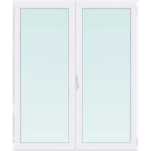 Finestra in PVC bianca t.b.t. a due ante.