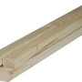 Listelli in legno piallato, colore legno chiaro, per interni e progetti fai-da-te.
