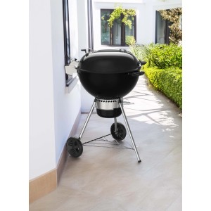 Grill a carbone Weber Master-Touch Premium E-5770 nero con cerniera coperchio e termometro.