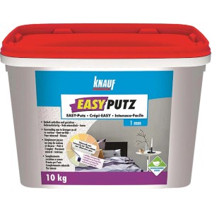 Secchio di Knauf EasyPutz, intonaco a rullo pronto all'uso per interni, 10 kg.