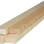 Listelli in legno grezzo, colore legno chiaro, forma rettangolare.